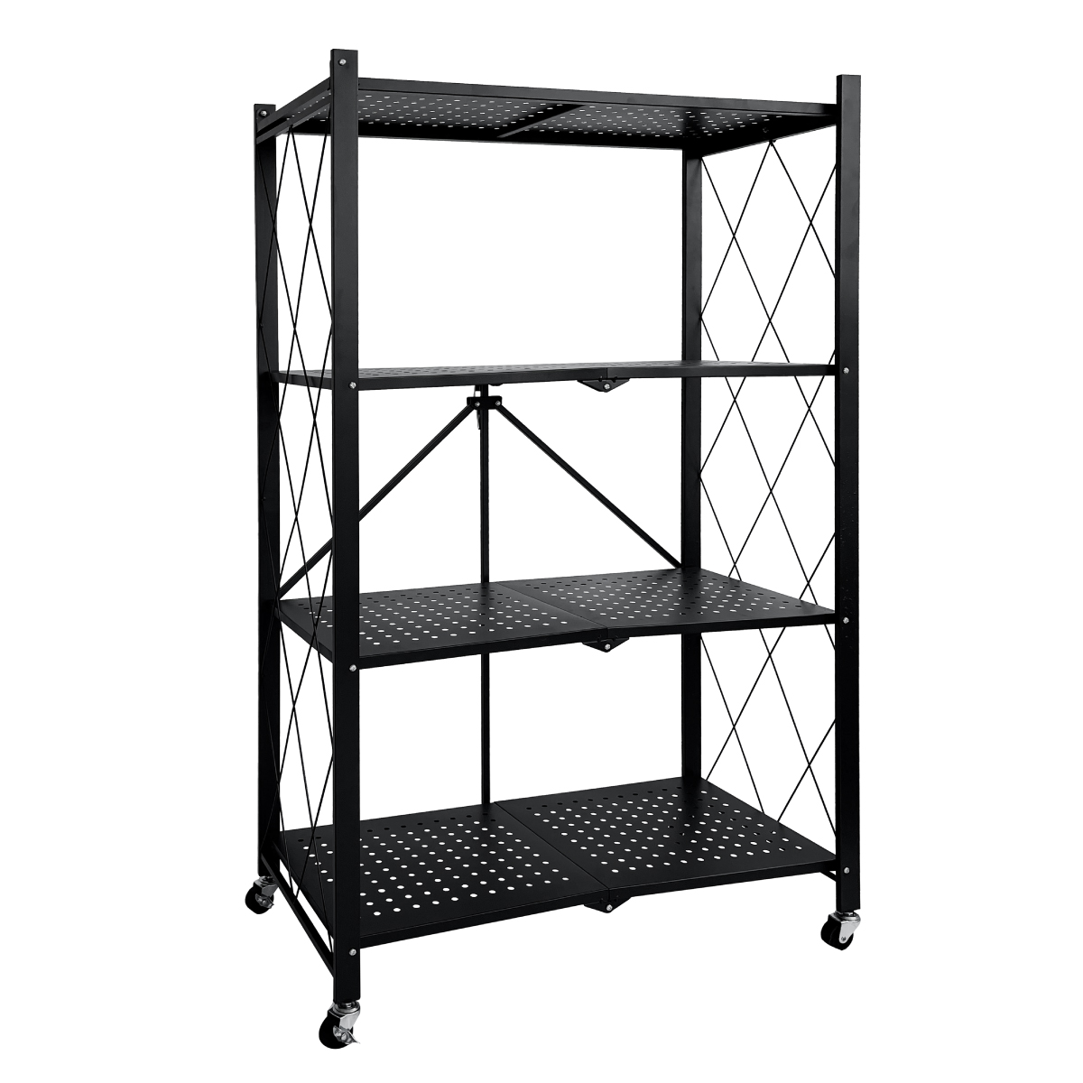 Estante Rack Organizador 4 Niveles Plagable Metalico.