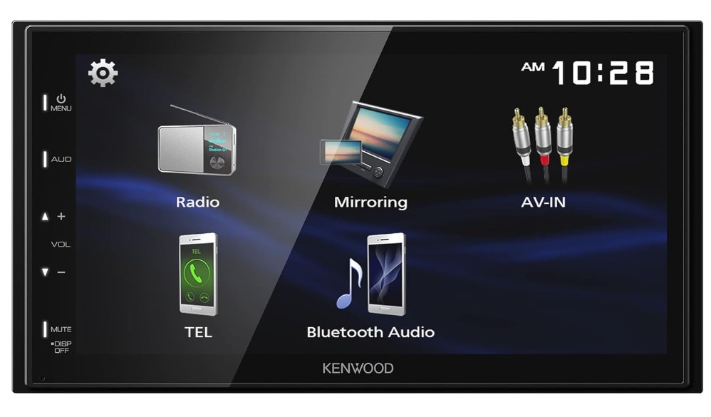 Autoestéreo 2 DIN Kenwood DMX129BT Pantalla WVGA de 6,8"/Android Mirroring/EQ de 13 Bandas/Bluetooth