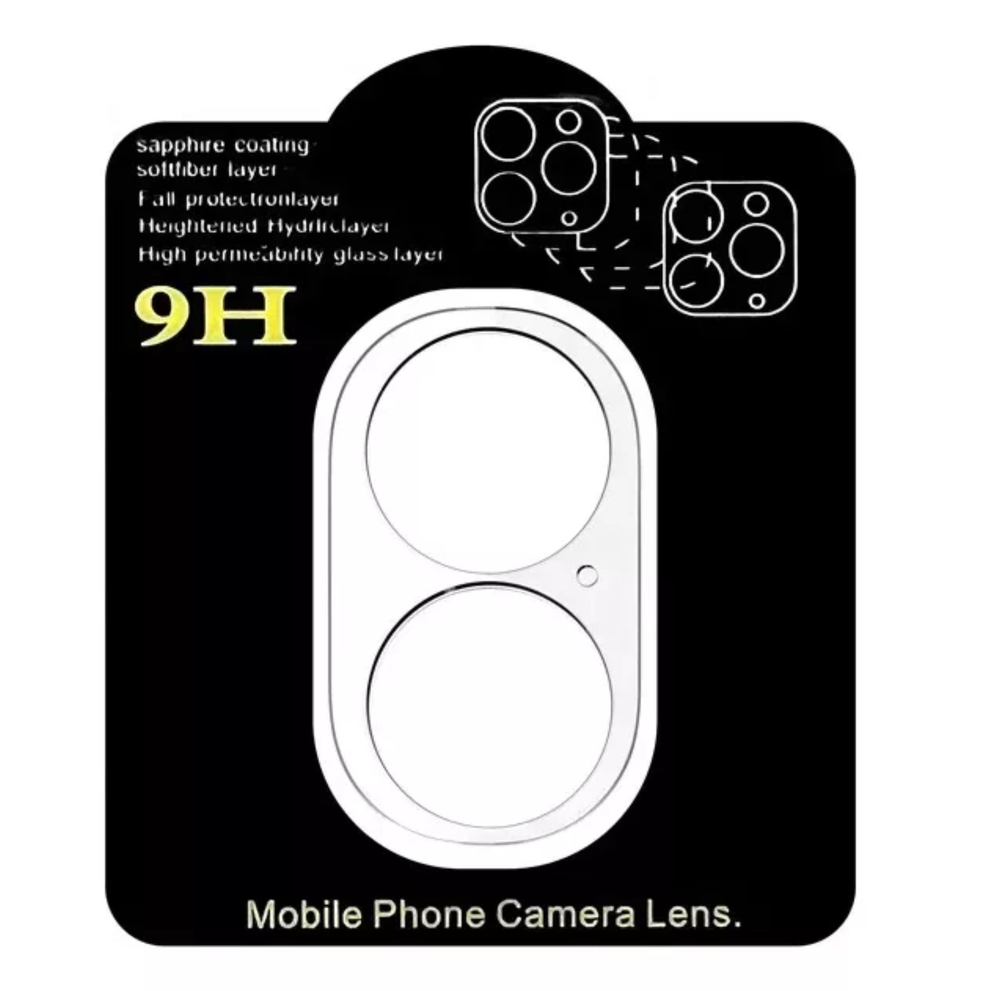2 Micas Protectoras Lente Cámara Para iPhone 16/16 Plus Cristal
