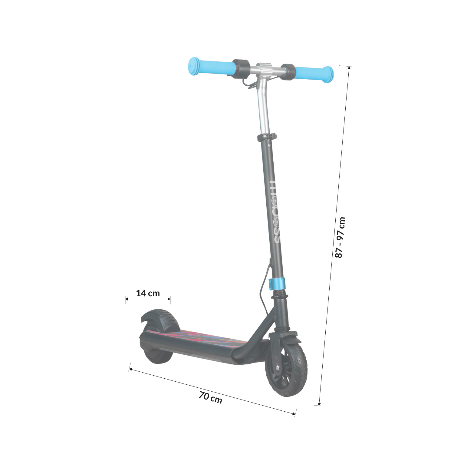 Scooter Eléctrico Infantil Plegable Moboss H30 Max Azul