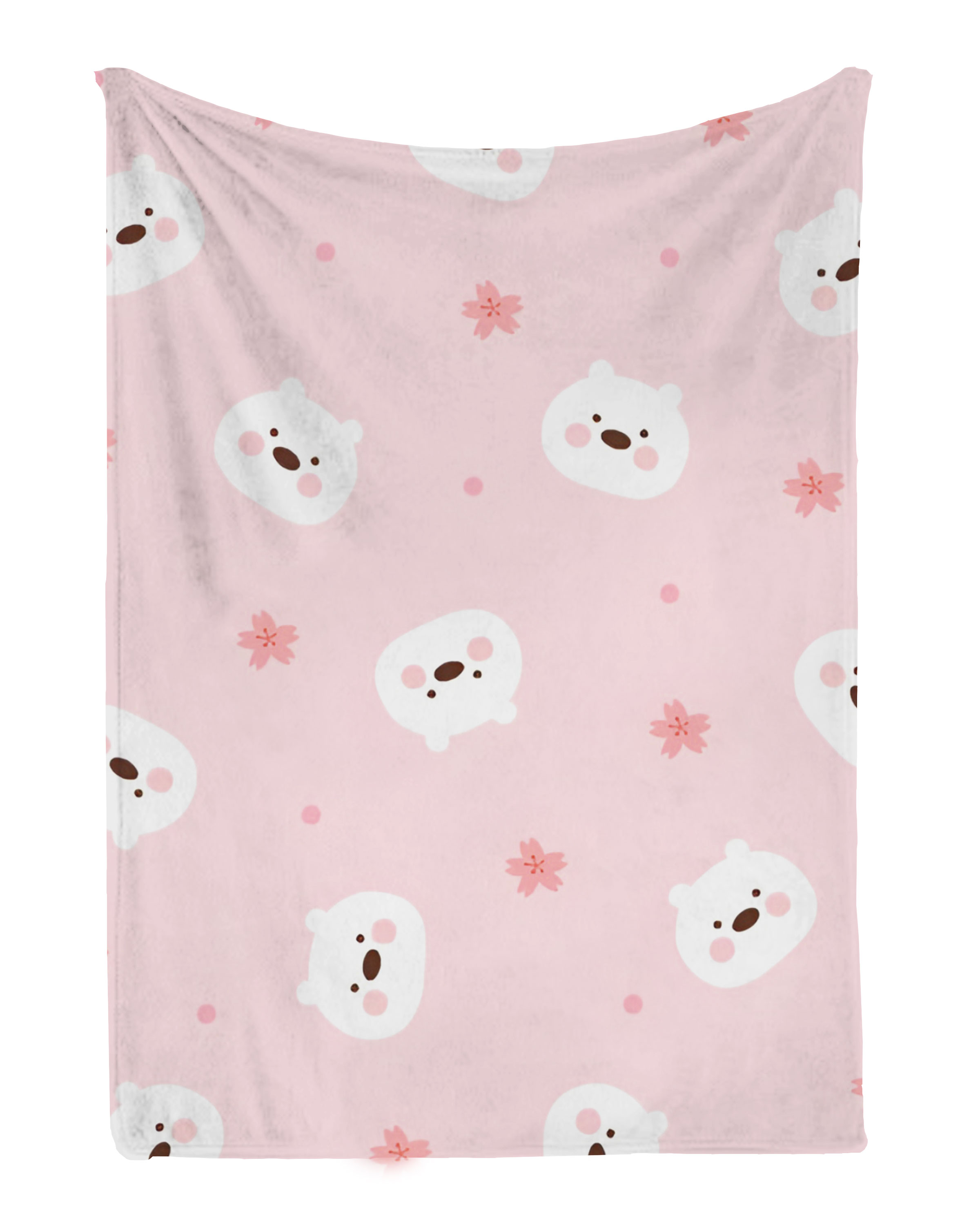 Cobija Manta Frazada Para Bebé Diseño de Osos Rosas Ultra Suave y Ligera de Alta Calidad