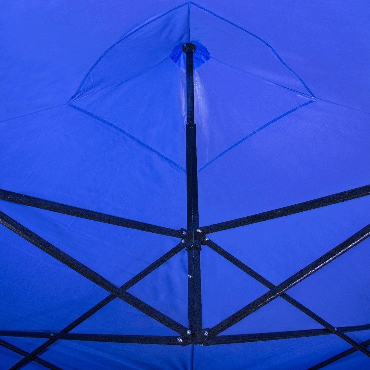 Carpa 6x3 Toldo Plegable Reforzado Impermeable Lona Azul Exterior Jardin Jardimex