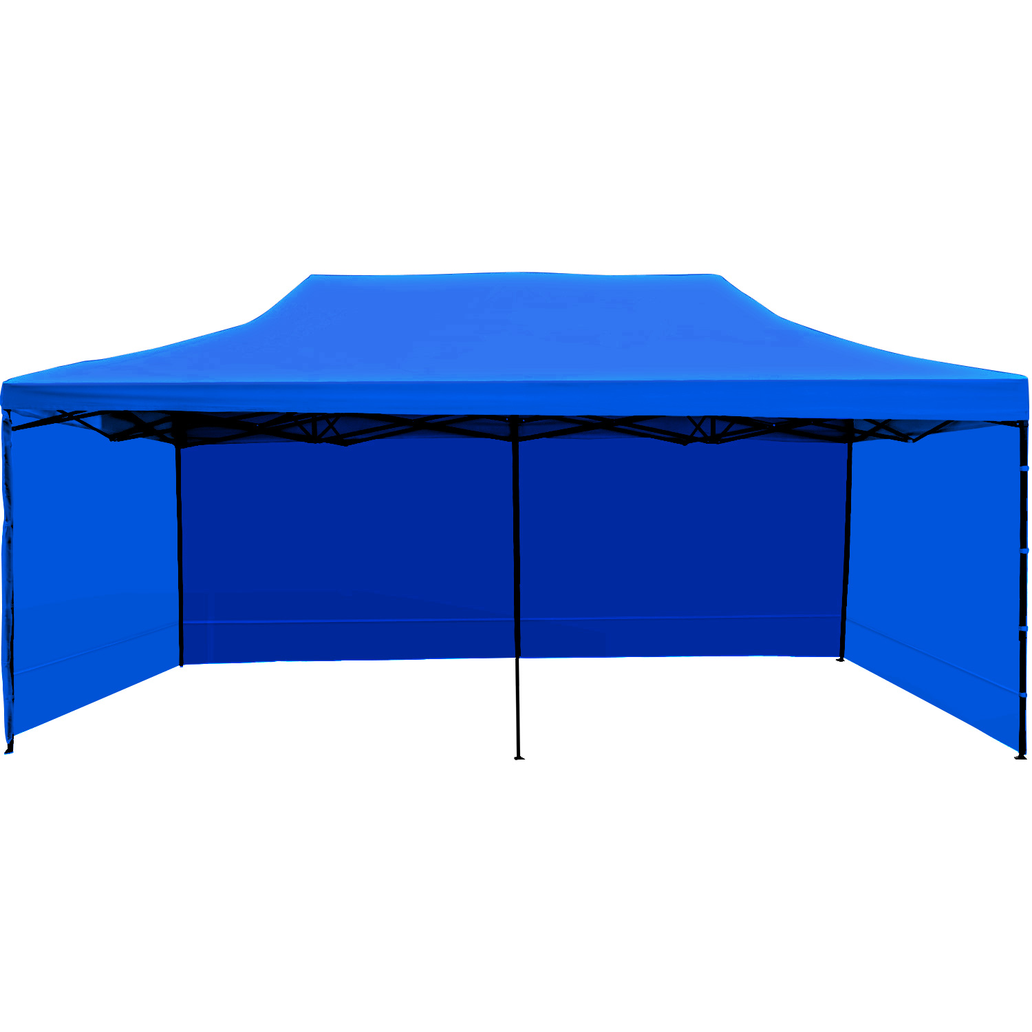 Carpa Toldo 6x3 Plegable Lona Impermeable Jardin Azul