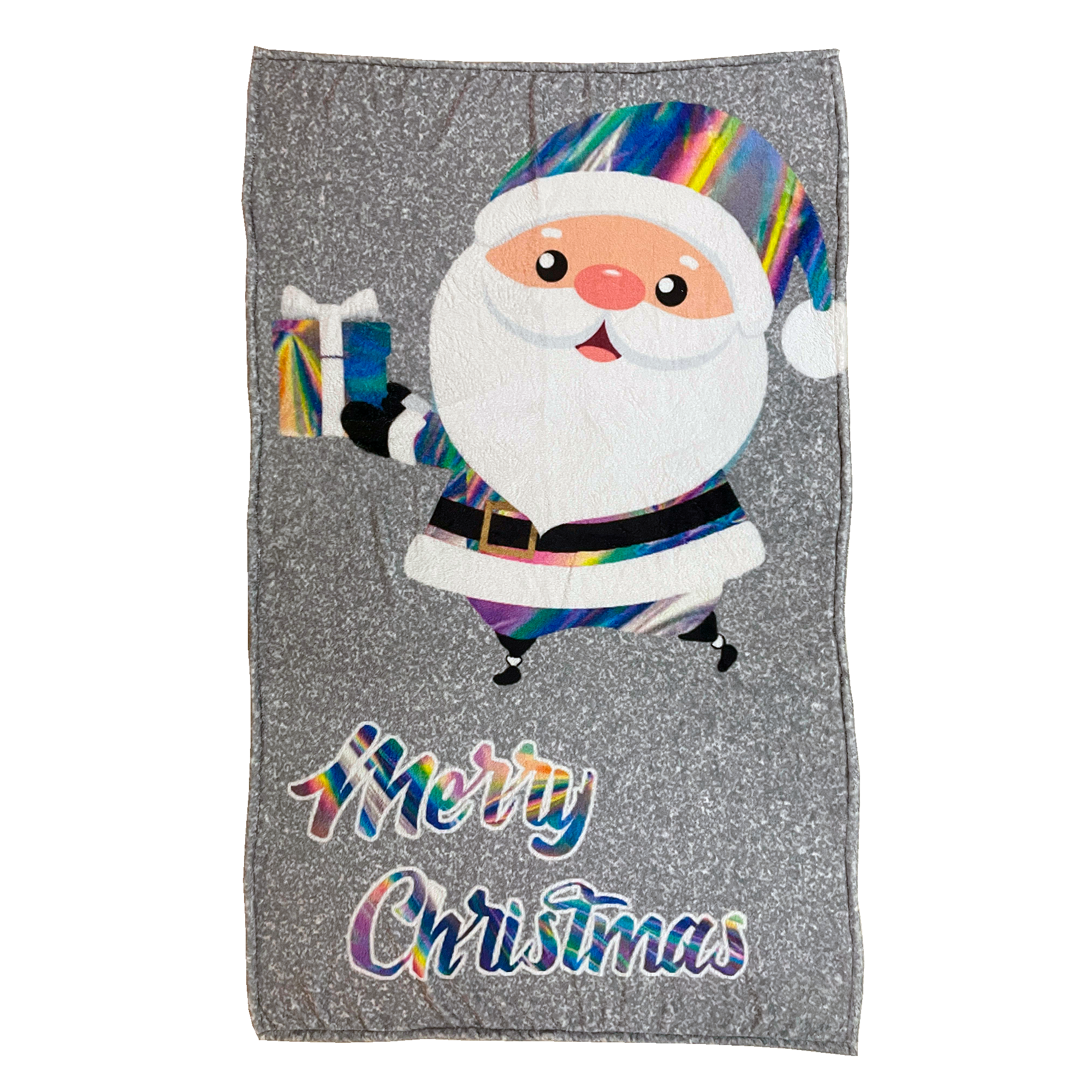 Cobija Manta Frazada Diseño de Navidad Santa Claus Temporada de Noche Buena Ultra Suave y Ligera de Alta Calidad