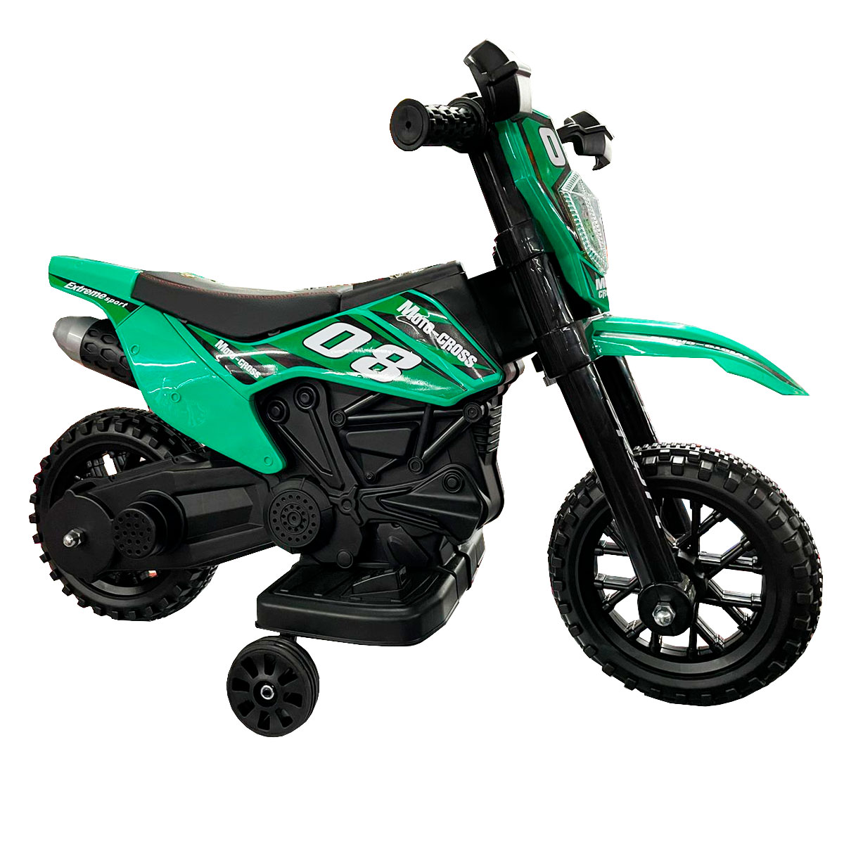 Montable Electrico Para Niños Mini Moto Control Remoto 1288 C-Lee Verde
