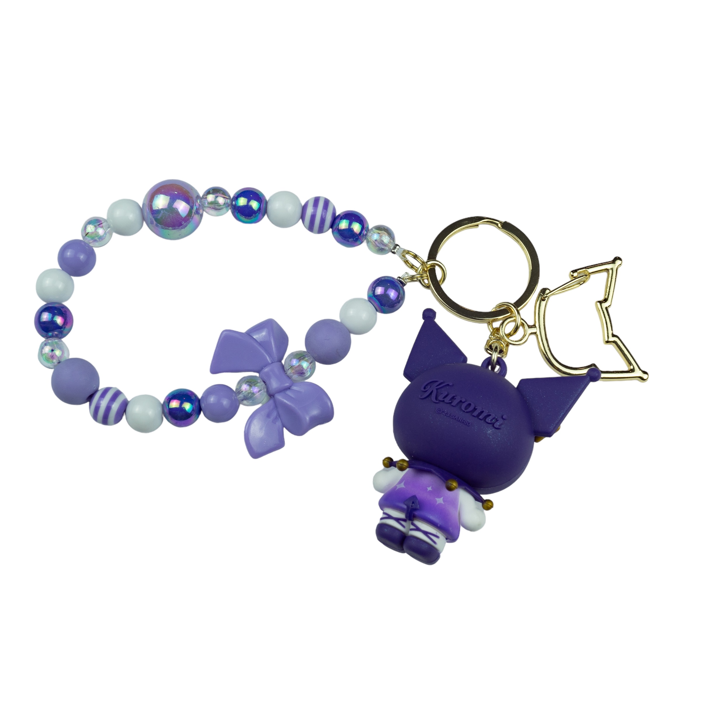 Llavero de Kuromi Cuentas Morado