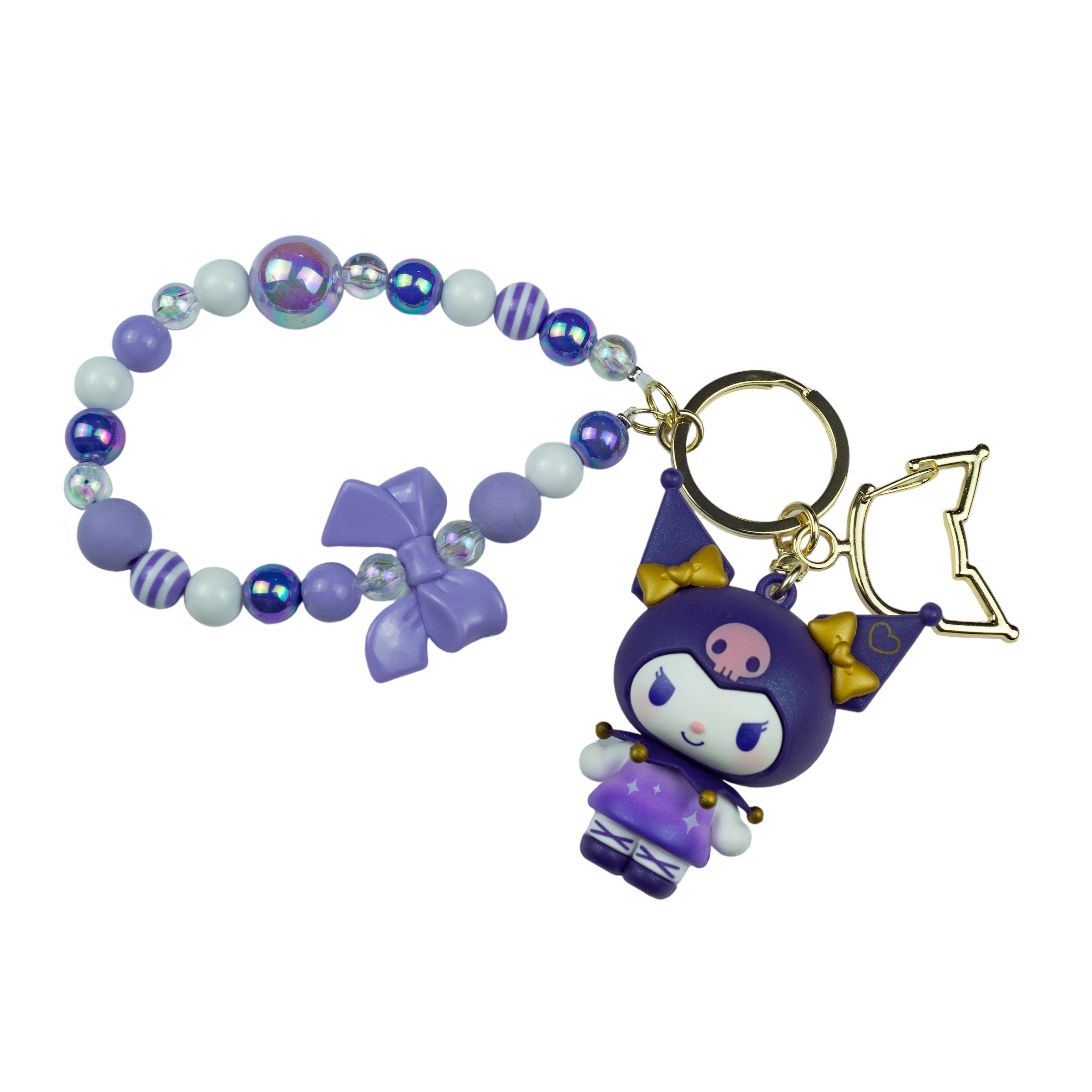 Llavero de Kuromi Cuentas Morado
