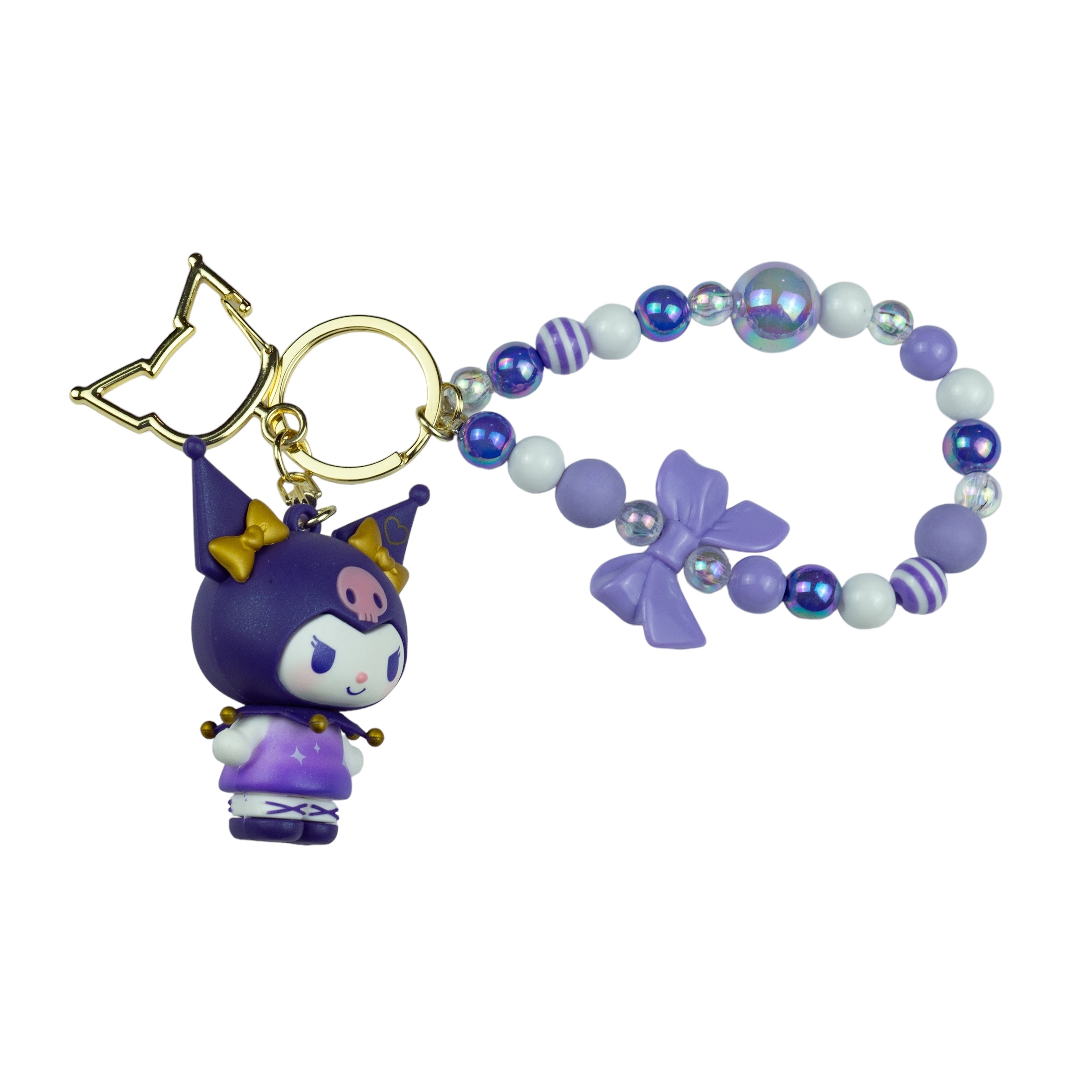 Llavero de Kuromi Cuentas Morado
