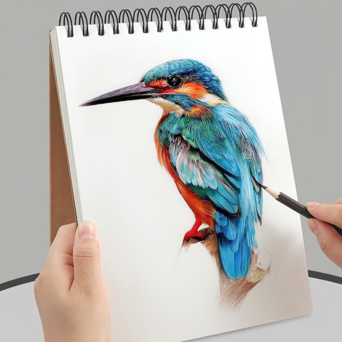 Cuaderno Dibujo O Acuarela Cubierta De Papel Kraft 3pcs