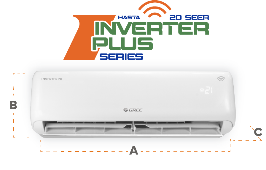 Minisplit Inverter Gree 1.5 Ton. Solo Frio 220V Wifi