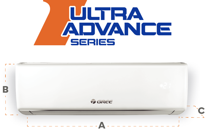 Minisplit ON-OFF Gree Ultra 2  Ton. Solo Frio 220V