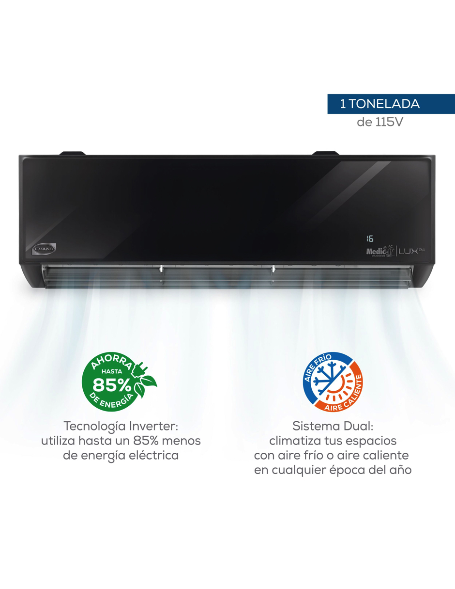 Minisplit Inverter Evans 2 Ton 220V Seer 24 Frio/Calor