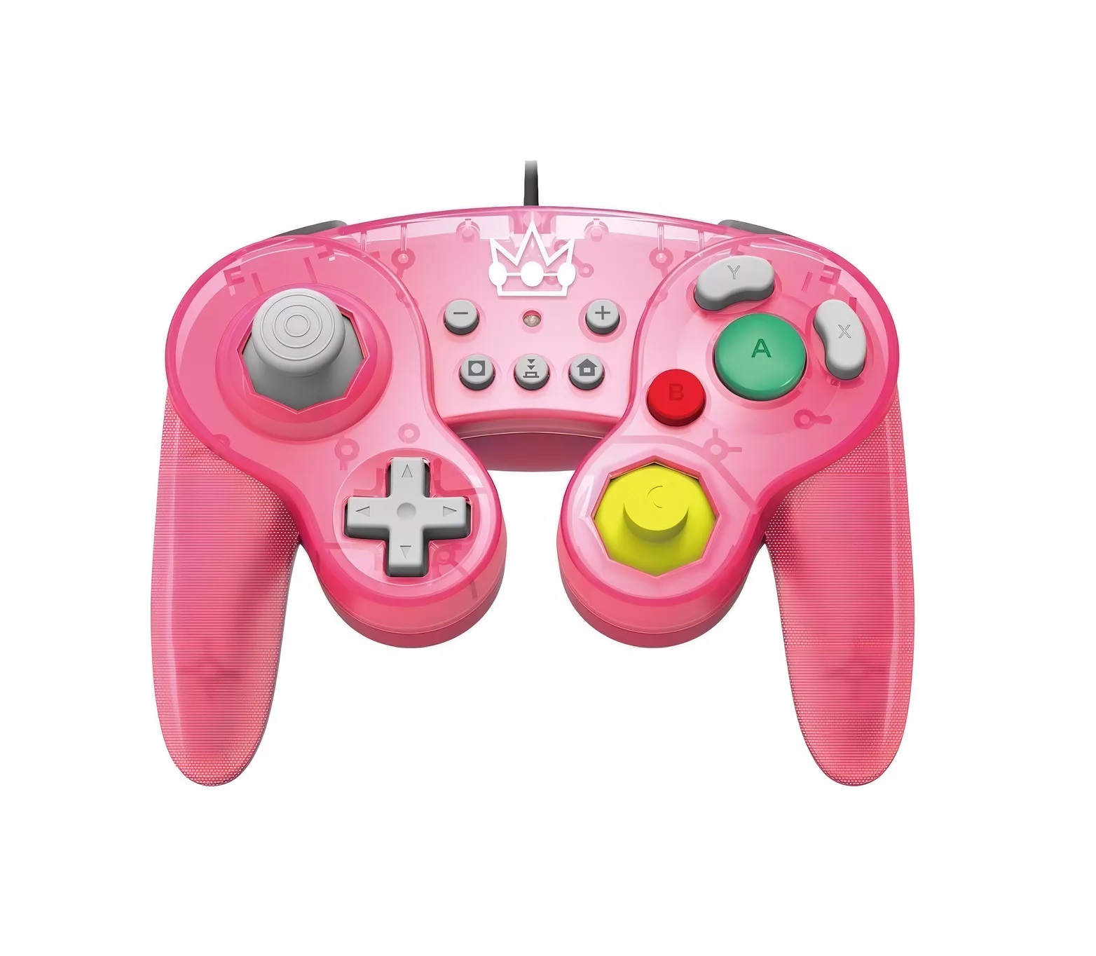 Control Alambrico Para Nintendo Switch y Pcs Nintendo Hori Control Battle Pad Peach Rosa