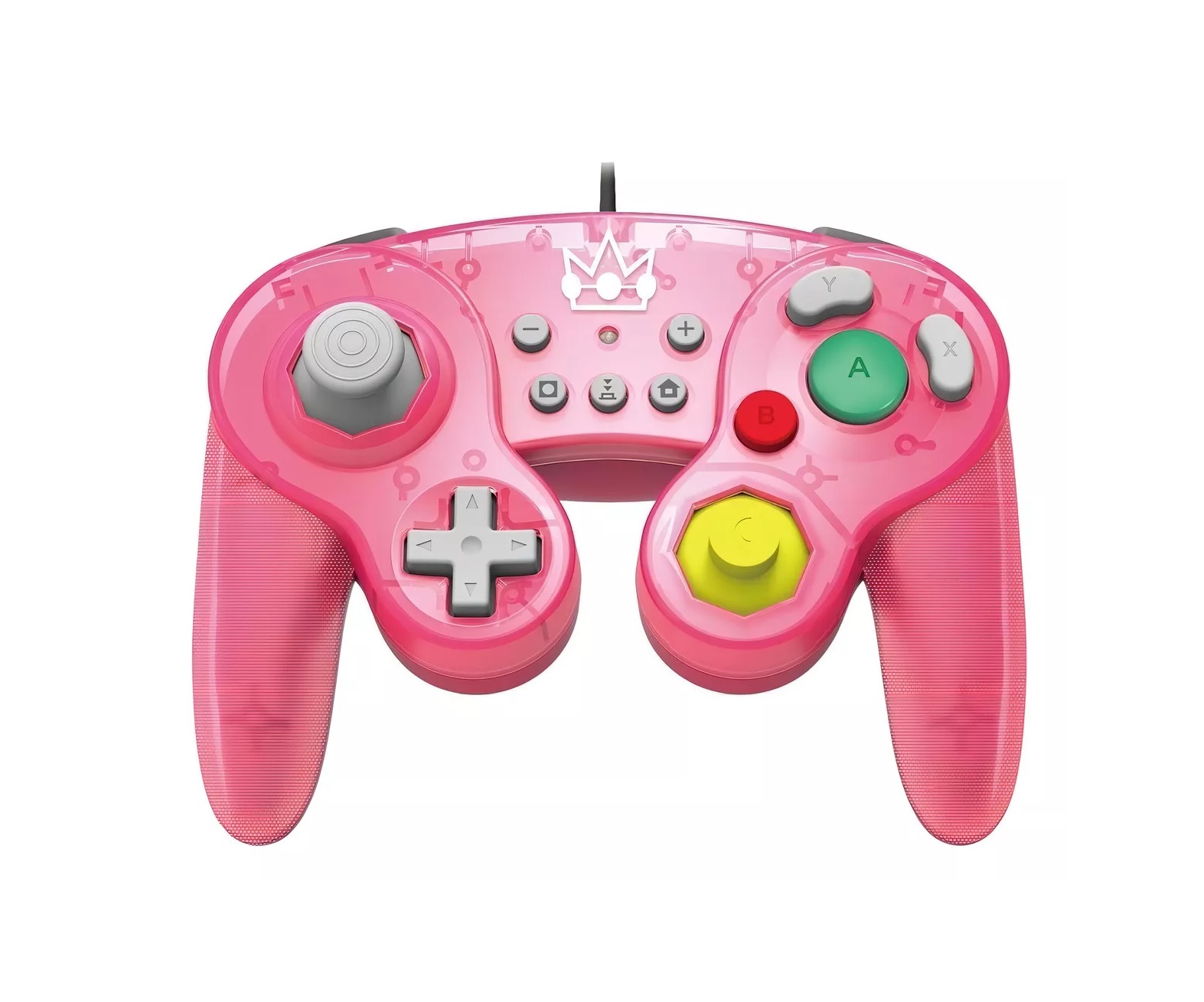 Control Alambrico Para Nintendo Switch y Pcs Nintendo Hori Control Battle Pad Peach Rosa