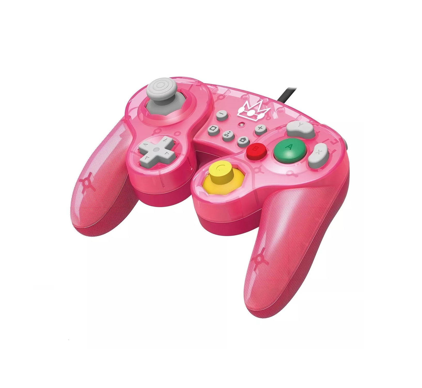 Control Alambrico Para Nintendo Switch y Pcs Nintendo Hori Control Battle Pad Peach Rosa