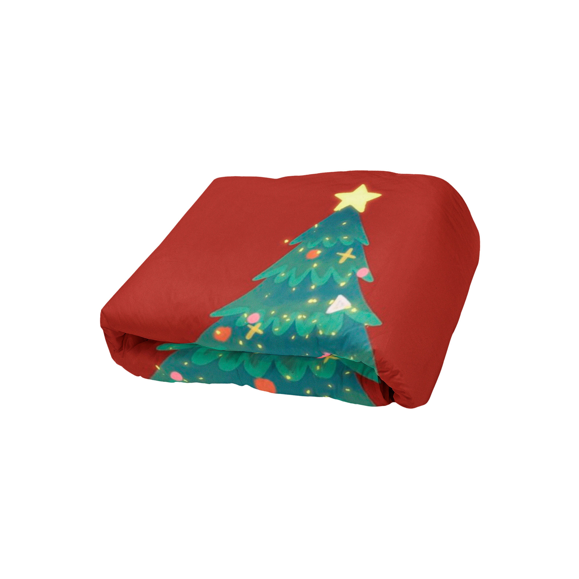 Cobija Manta Frazada Diseño de Árbol de Navidad Temporada de Noche Buena Ultra Suave y Ligera de Alta Calidad