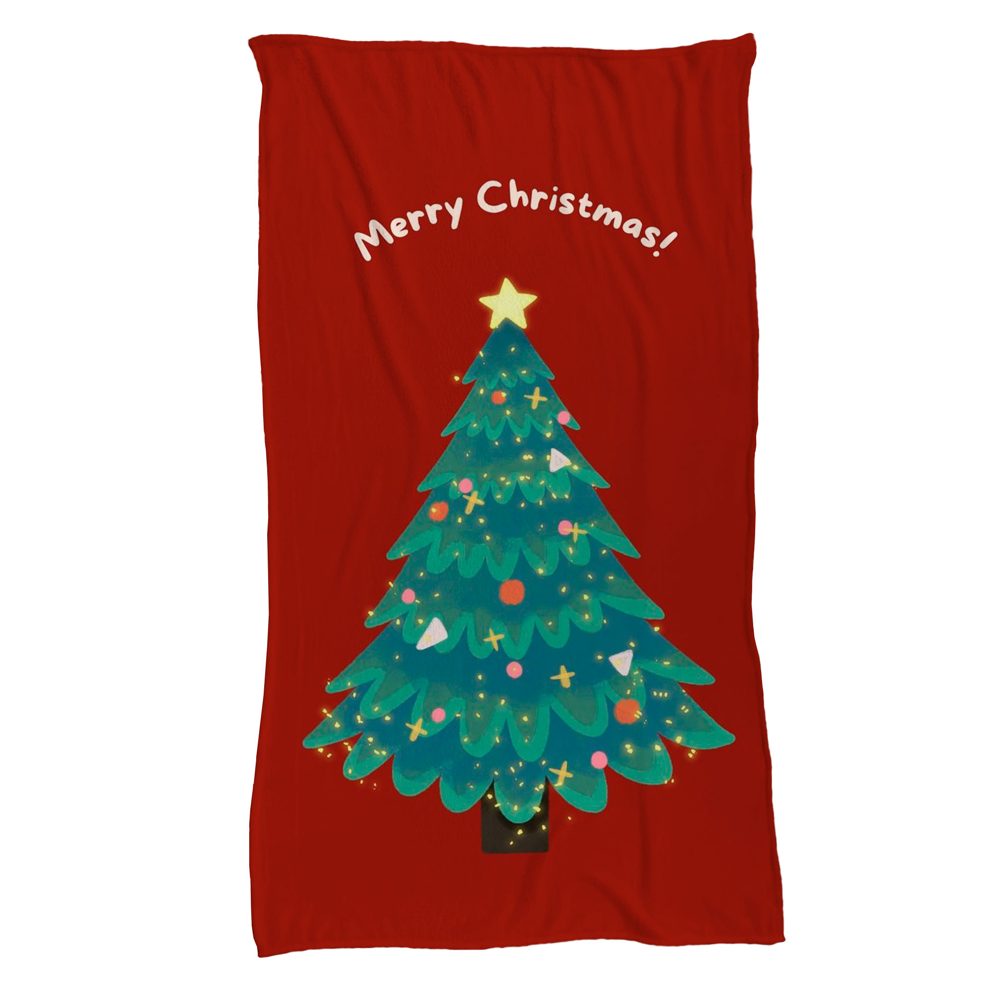 Cobija Manta Frazada Diseño de Árbol de Navidad Temporada de Noche Buena Ultra Suave y Ligera de Alta Calidad