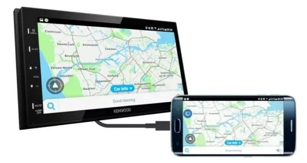 Autoestéreo 2 DIN Kenwood DMX129BT Pantalla WVGA de 6,8"/Android Mirroring/EQ de 13 Bandas/Bluetooth