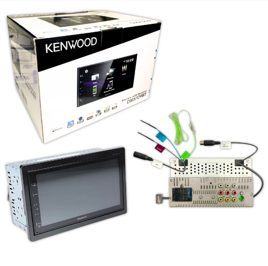 Autoestéreo 2 DIN Kenwood DMX129BT Pantalla WVGA de 6,8"/Android Mirroring/EQ de 13 Bandas/Bluetooth