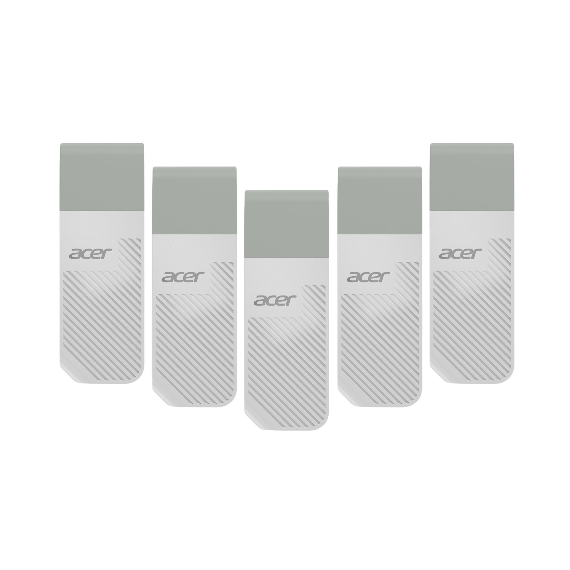 5 Pack - Memoria USB de 64 GB Acer UP300, Blanco