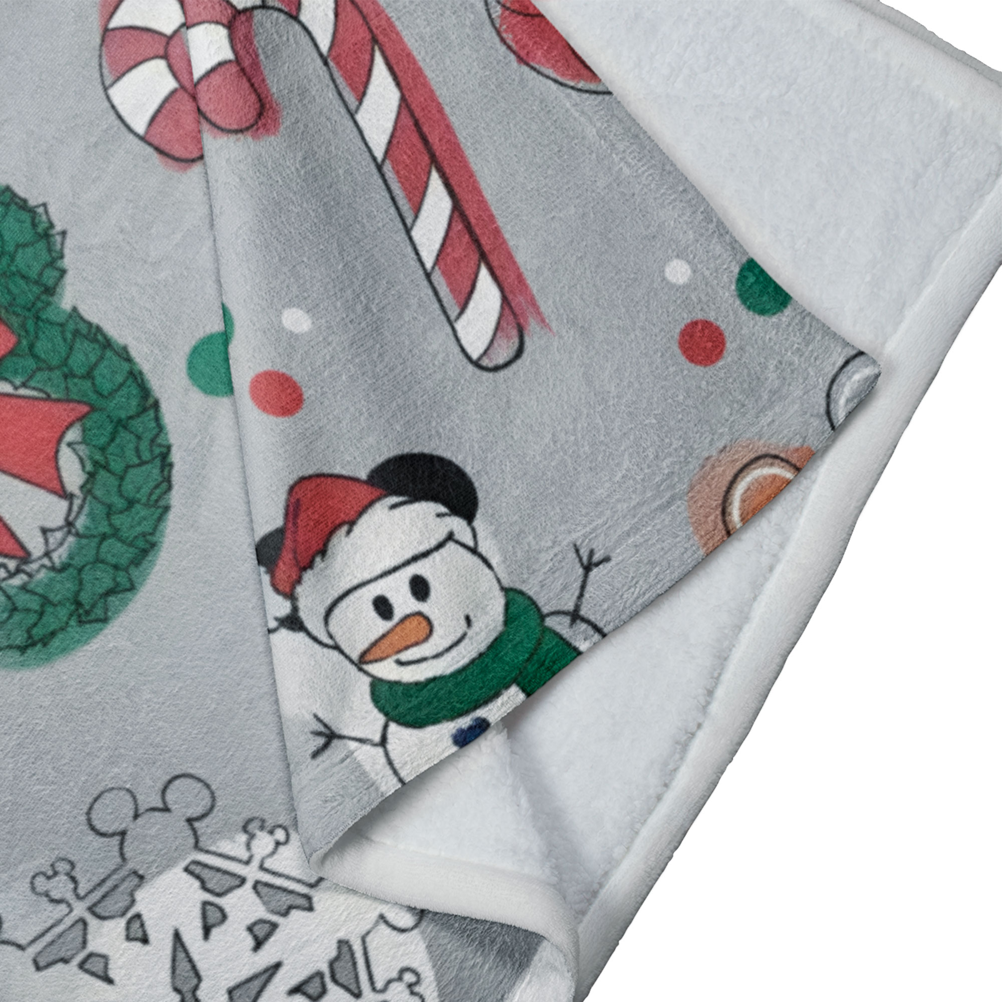 Cobija Manta Frazada Diseño de Navidad Gris Temporada de Noche Buena Ultra Suave y Ligera de Alta Calidad
