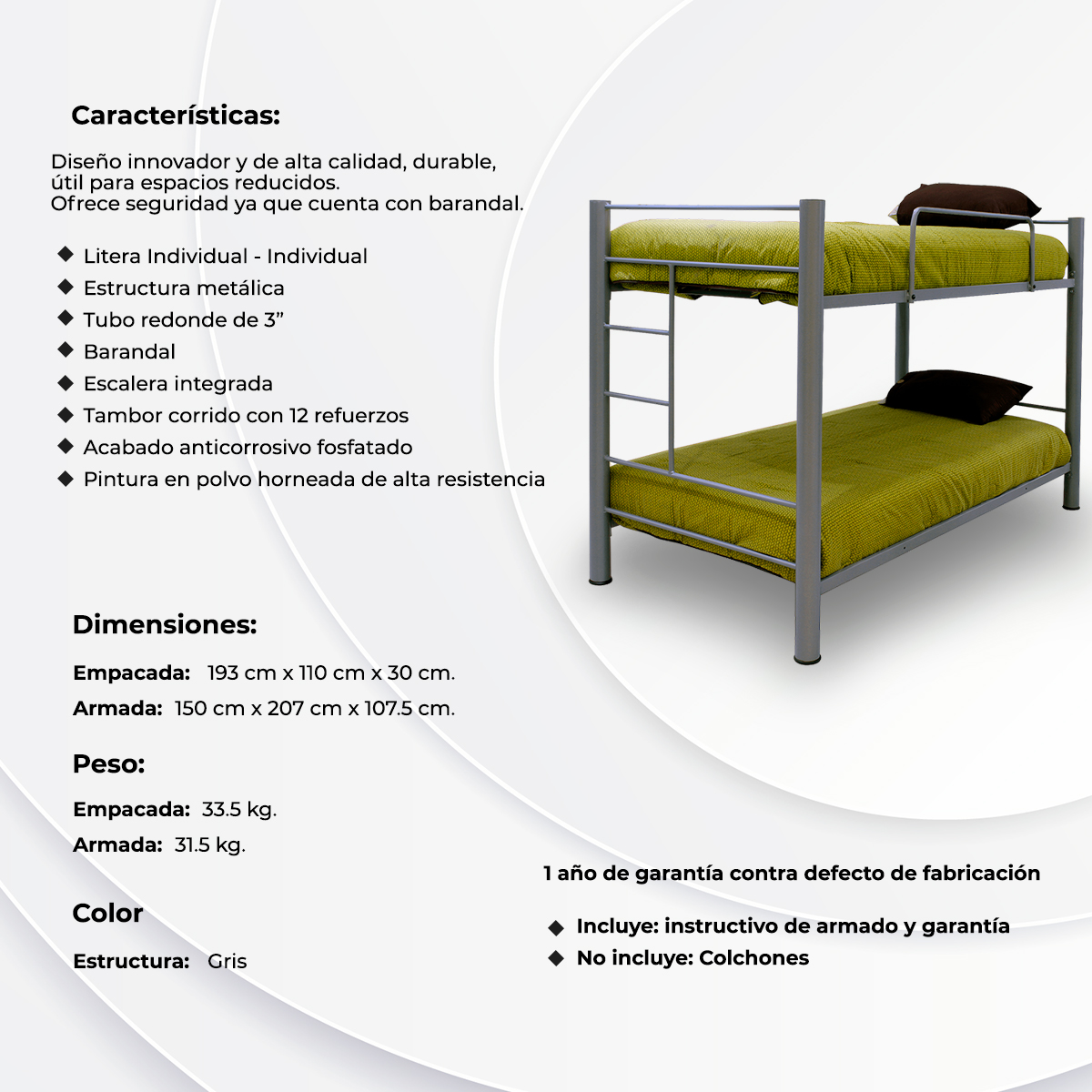 Litera Doble Individual - Individual Valki