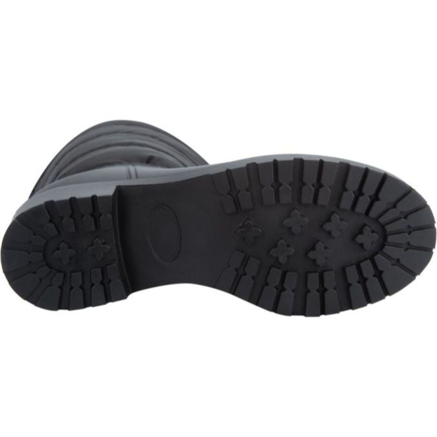Bota para mujer, de  lluvia, con tubo acojinado y suela gruesa, marca PBPS, color negro 1140382