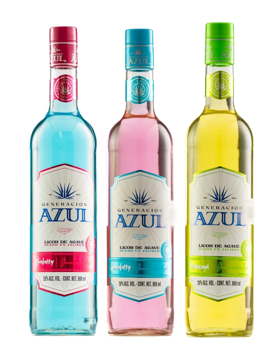 Tripack Licor de Agave Generación Azul Surtido 960 Ml
