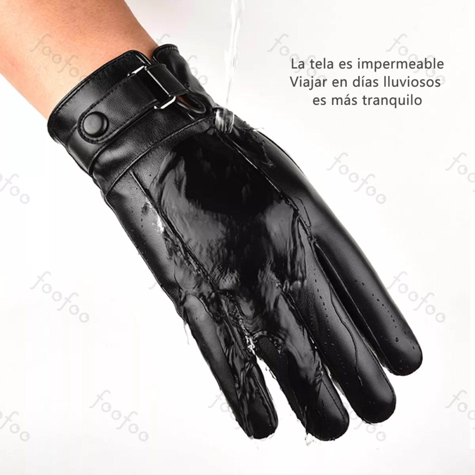 Guantes De Cuero De Invierno Pantalla Táctil Cálido Y Suave