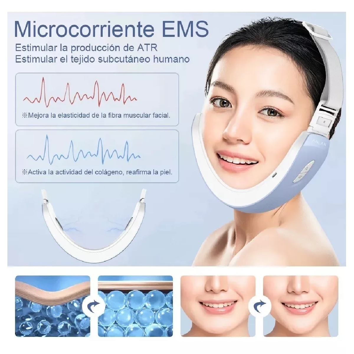 Reductor De Papada Ems, Fototerapia Led Facial