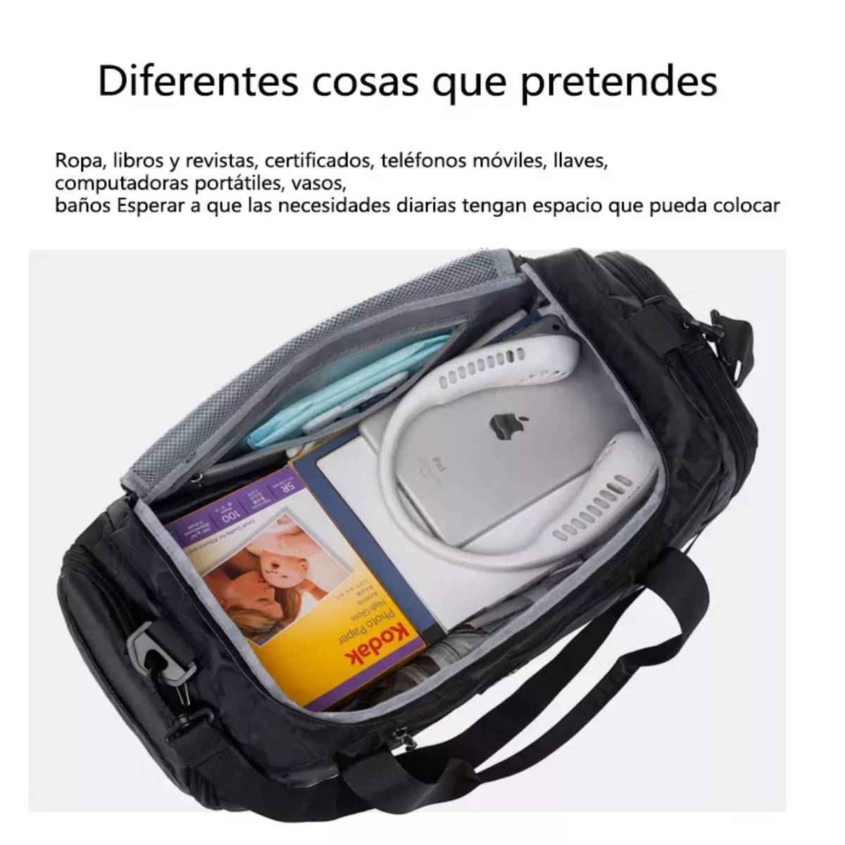 Maletas Deportiva Mochila De Gym Viaje Equipaje De Hombre Azul
