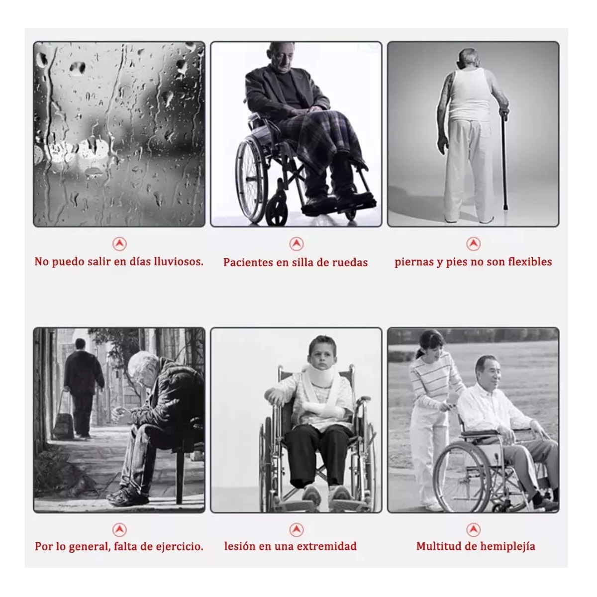  Mini Bicicleta Pedales Rehabilitación Ejercitador Dual Fijos 