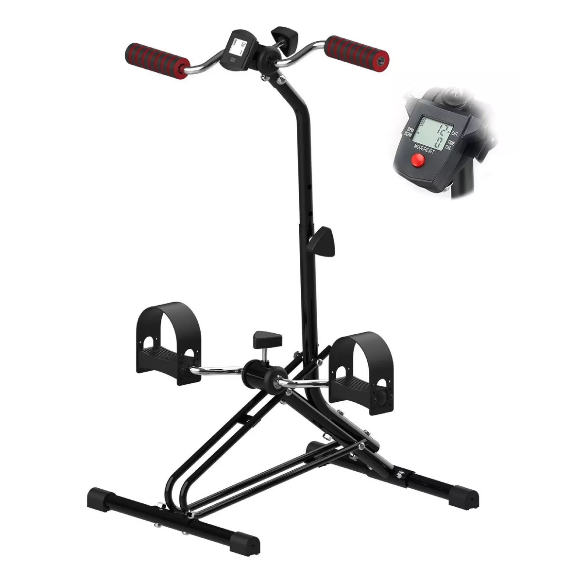  Mini Bicicleta Pedales Rehabilitación Ejercitador Dual Fijos 