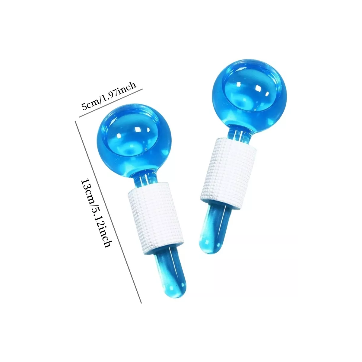 Masajeador Facial Bola Masajeadora Roller Arrugas Azul