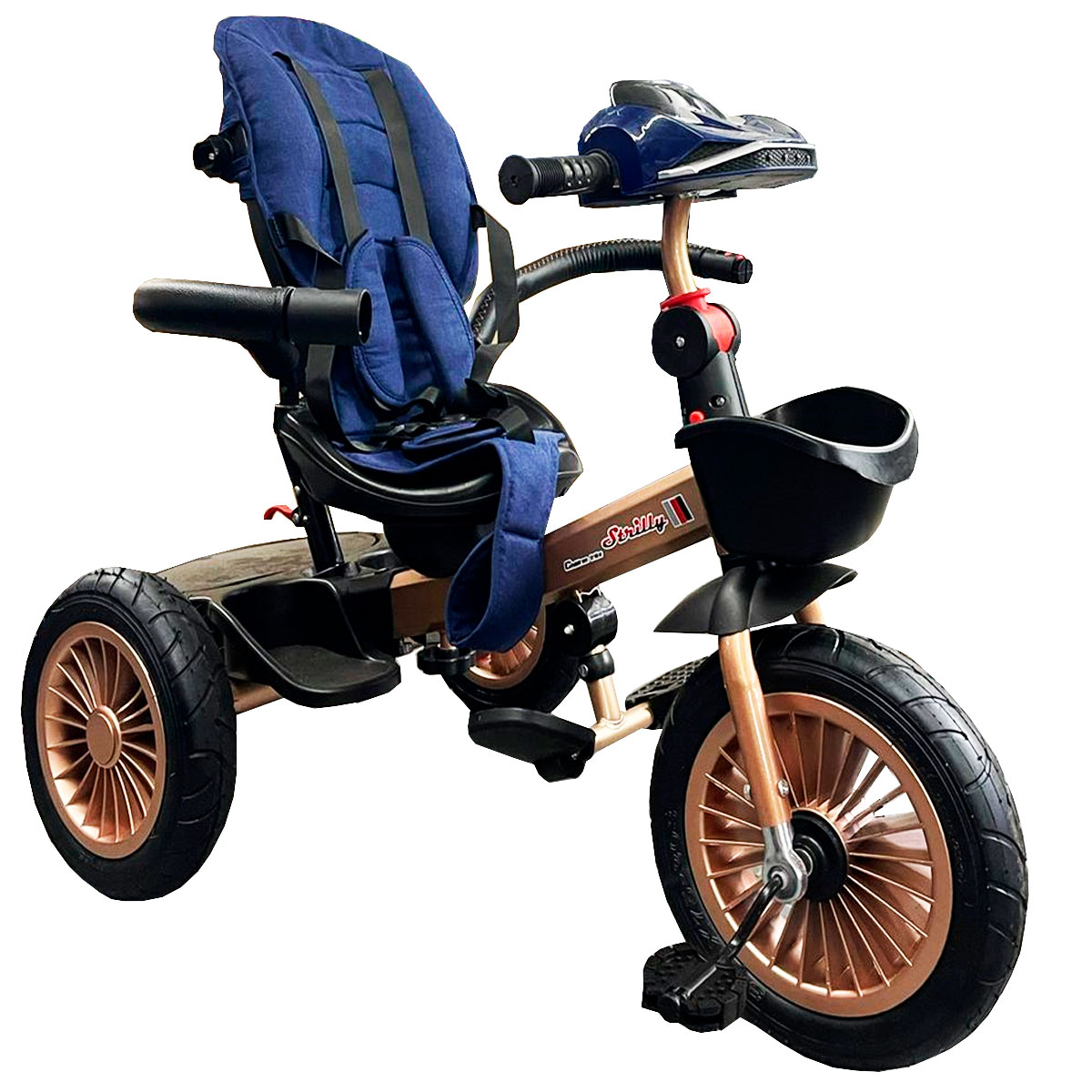 Triciclo Infantil Evolutivo Giratorio 360 para niños SG6018M-2 Azul