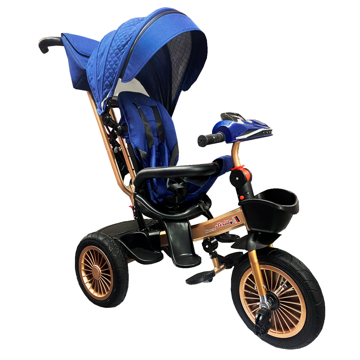 Triciclo Infantil Evolutivo Giratorio 360 para niños SG6018M-2 Azul