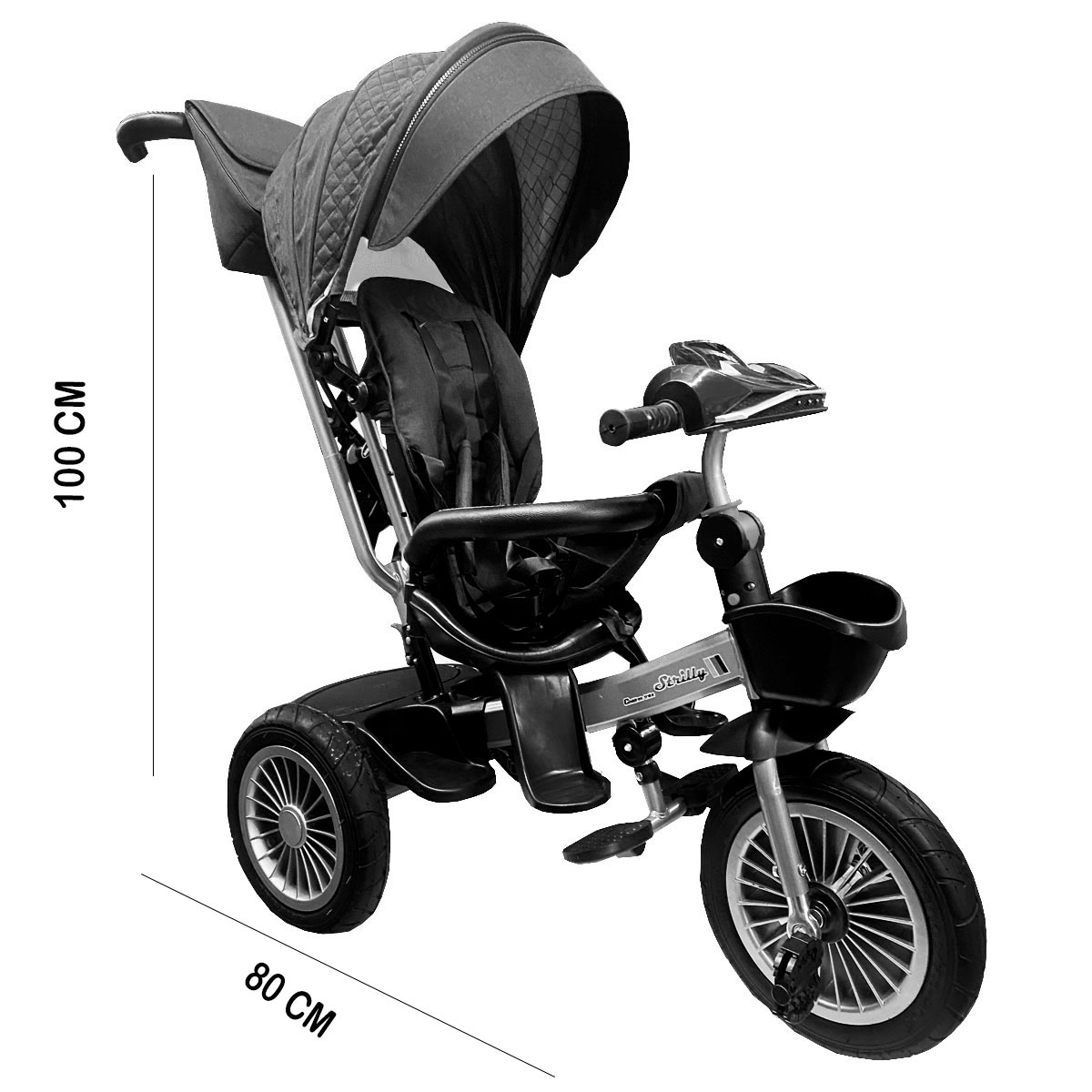 Triciclo Infantil Evolutivo Giratorio 360 para niños SG6018M-2 Azul