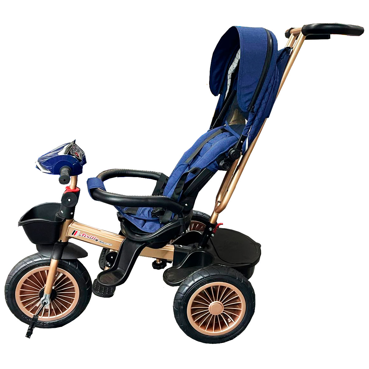 Triciclo Infantil Evolutivo Giratorio 360 para niños SG6018M-2 Azul
