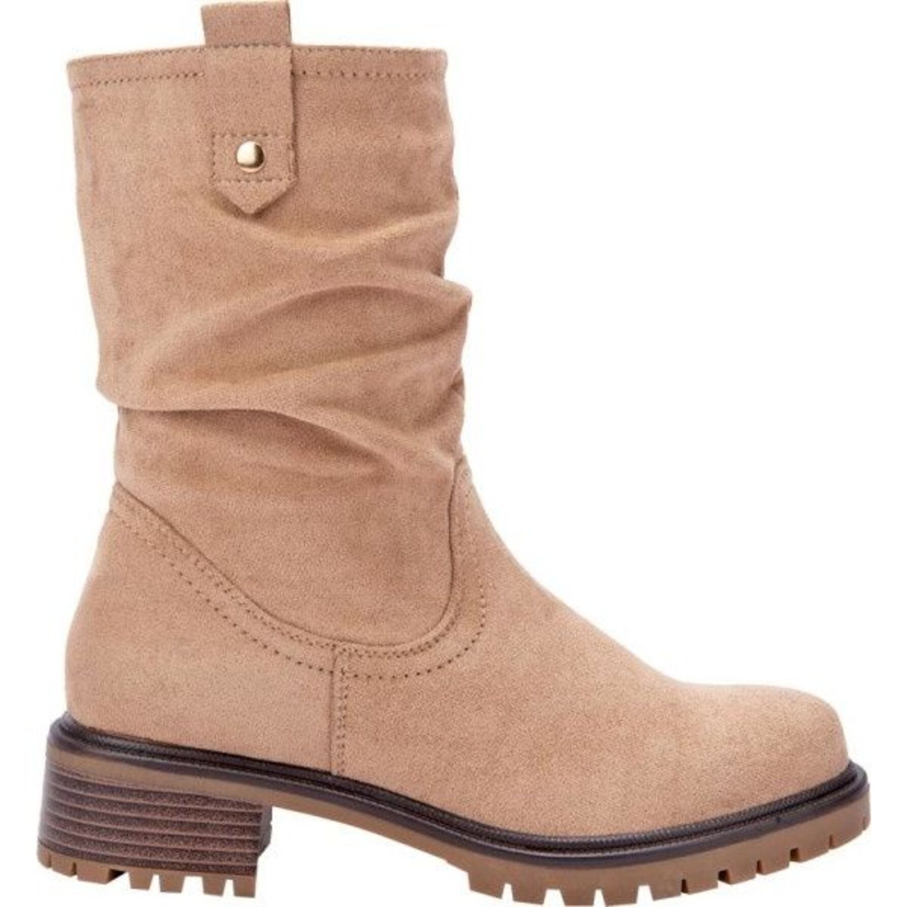 Botas Mujer Con Diseño Robusto - Combinación De Cordones, Cremallera Y Hebilla, Ideal Para Otoño E Invierno