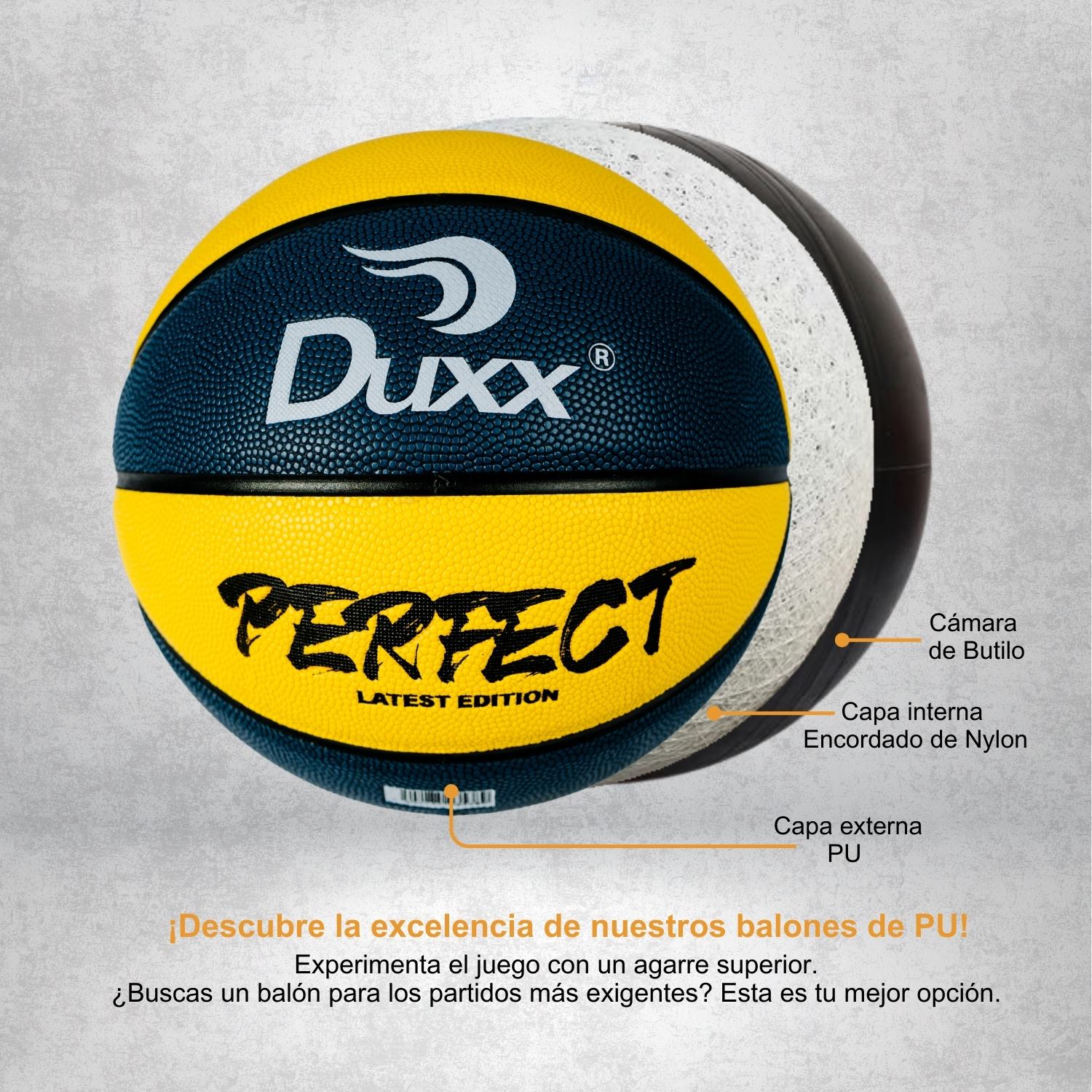 Balón Basketball Duxx #7 Piel Sintética (PU) 