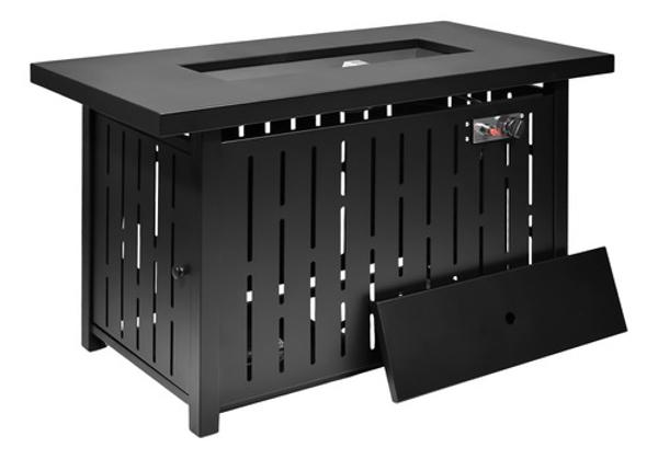 Mesa Fogata Pozo Gas Propano 43 Pulgadas Protector Viento