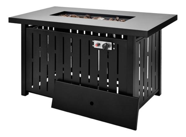 Mesa Fogata Pozo Gas Propano 43 Pulgadas Protector Viento