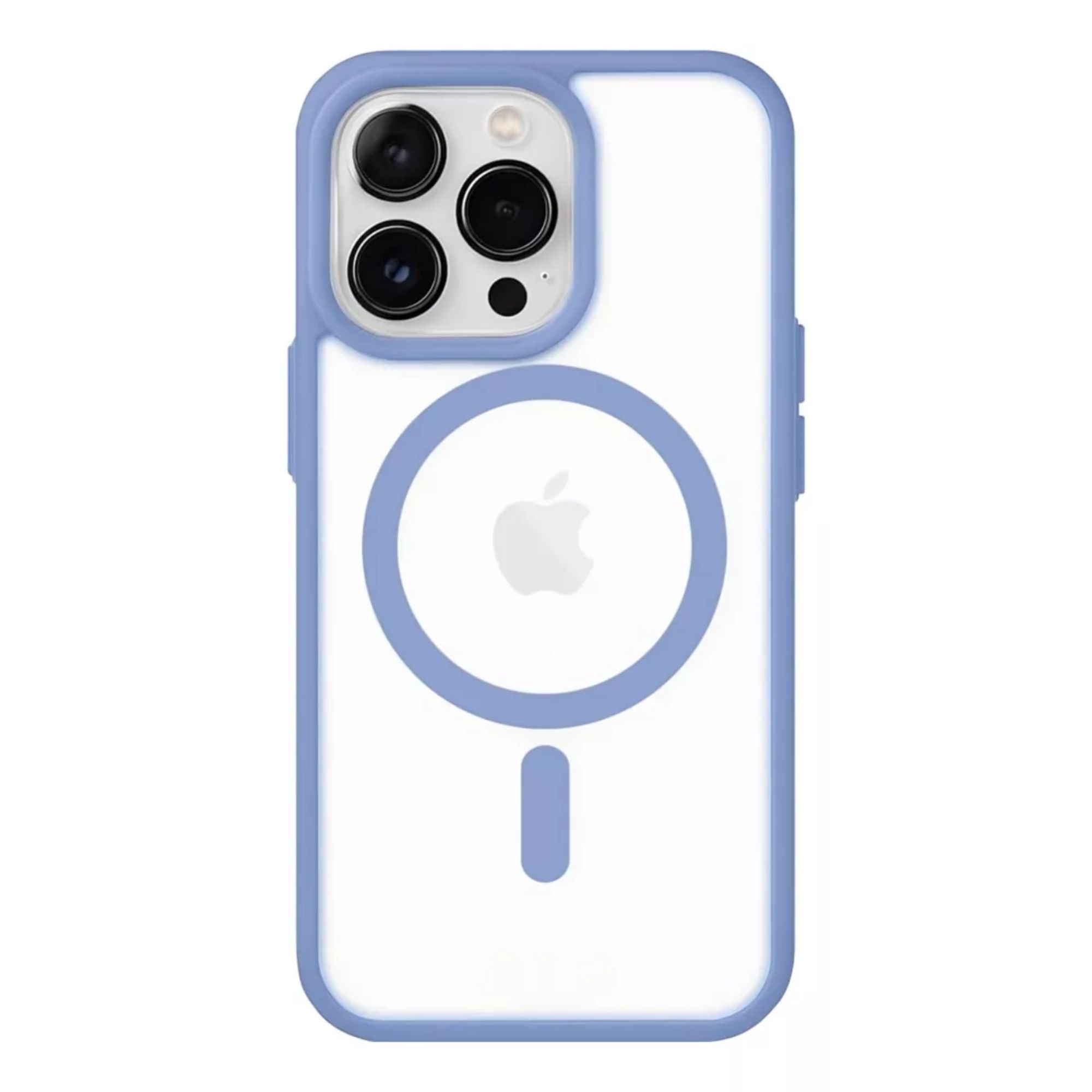 Kit Mica Cámara Para Iphone 16 + Funda Case Transparente para Iphone 16 pro max / Azul sierra