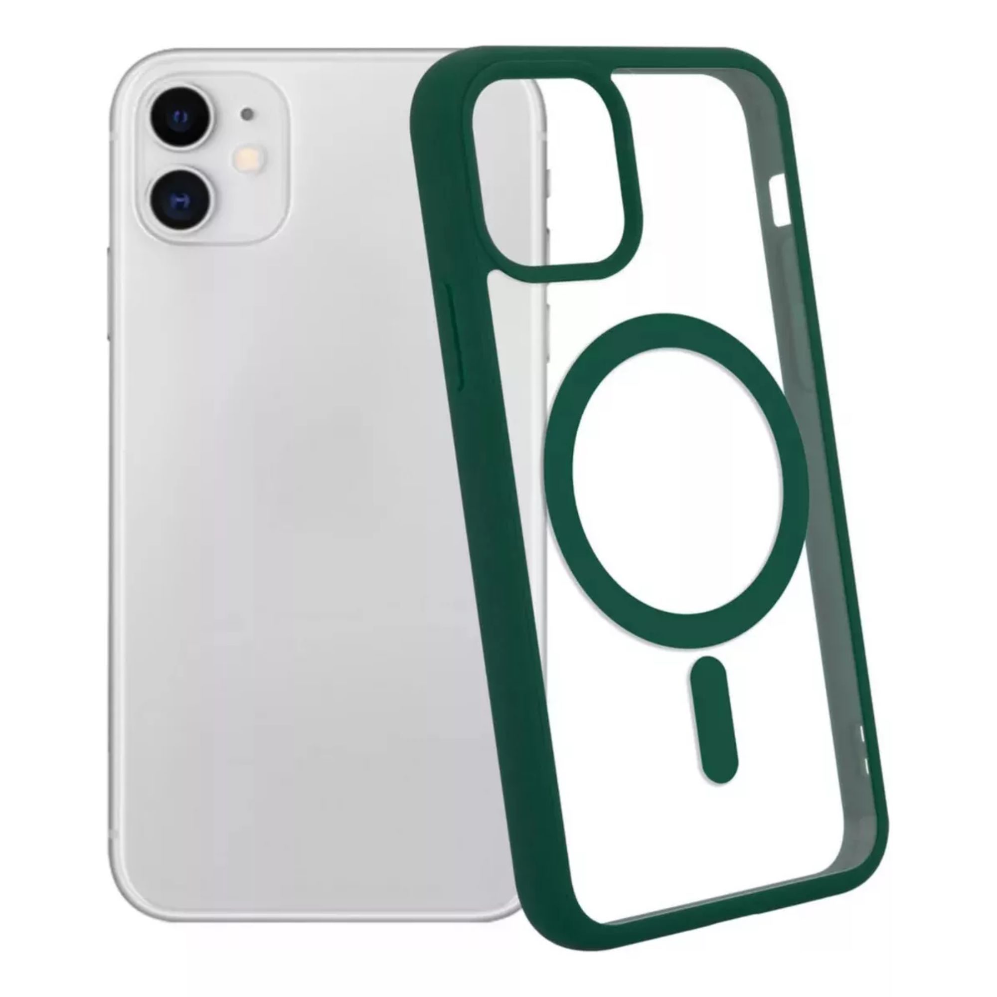 Kit Mica Cámara Para Iphone 16 + Funda Case Transparente para Iphone 16 pro / Verde
