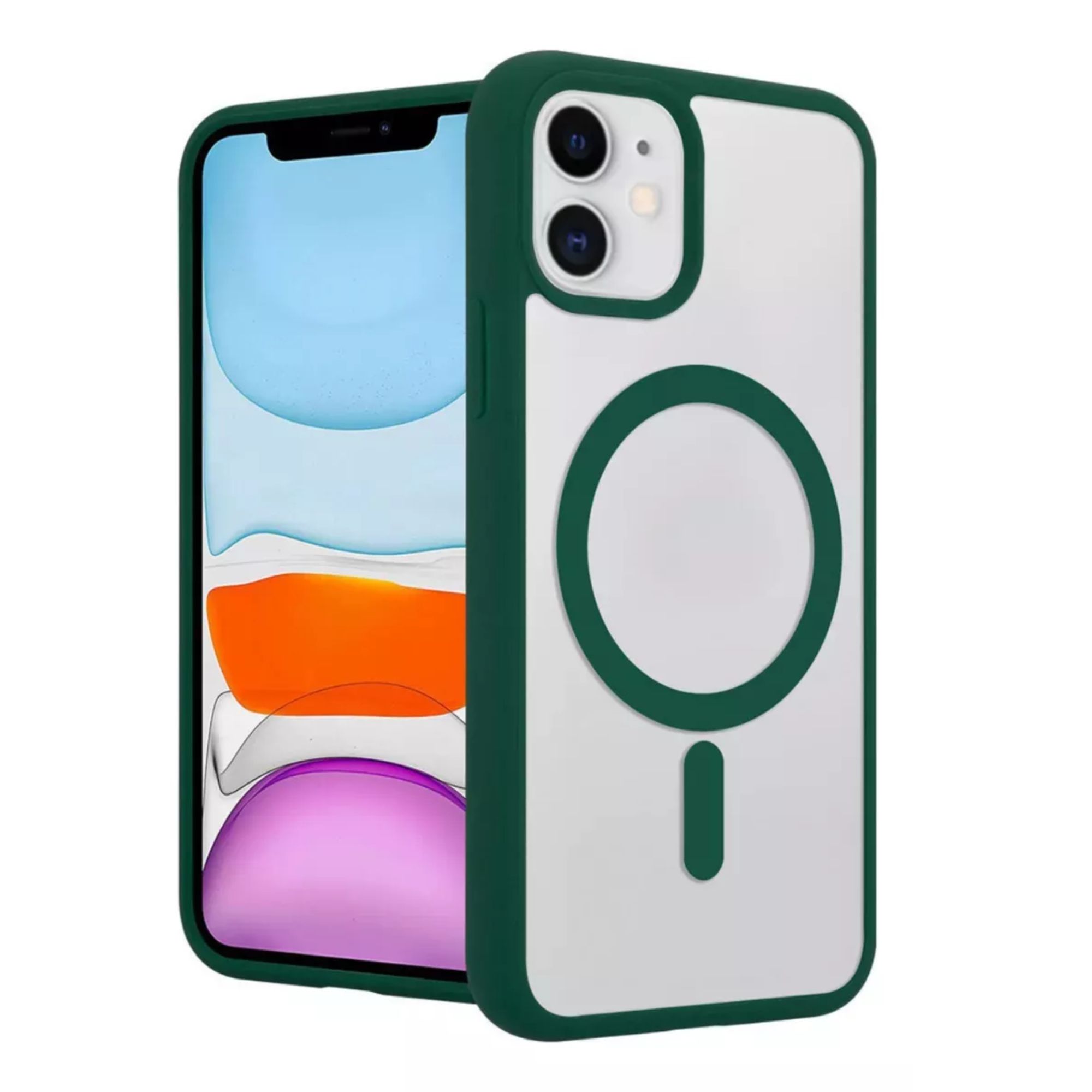 Kit Mica Cámara Para Iphone 16 + Funda Case Transparente para Iphone 16 pro / Verde