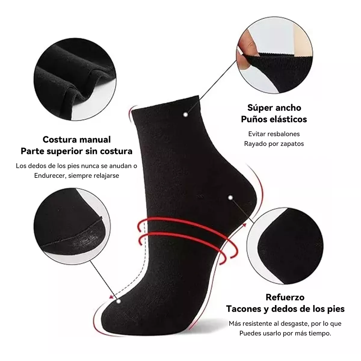 Calceta Deportiva Hombre Paquete 16 Pares