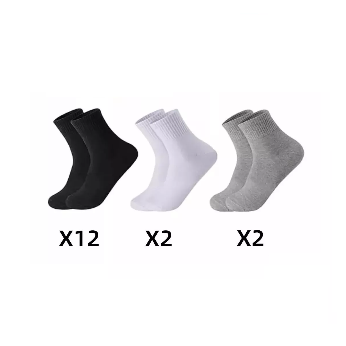 Calceta Deportiva Hombre Paquete 16 Pares
