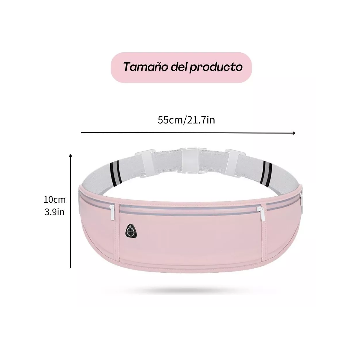 Riñonera Deportiva Ajustable, Cinturón, Bolsa De Fitness