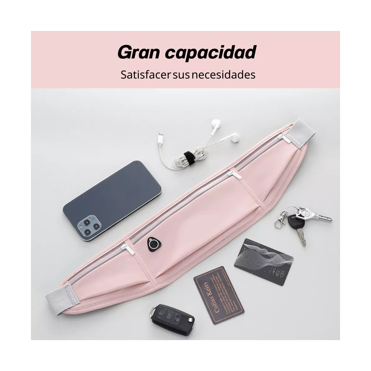 Riñonera Deportiva Ajustable, Cinturón, Bolsa De Fitness
