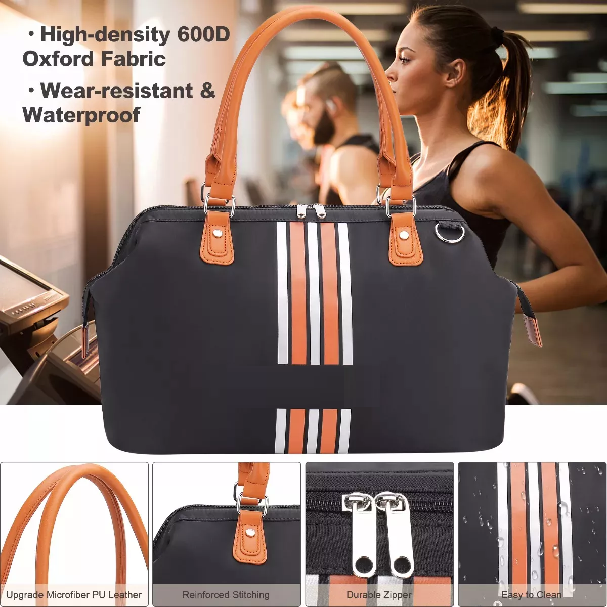 Maleta Deportiva Bolsa Dama De Viaje Mochila Fitness Mano